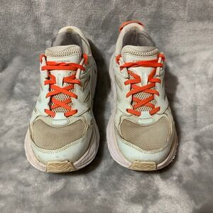 Hoka One One Clifton L Mens Running Shoes Size 8.5 Blue‎ Orange Athletic Sports